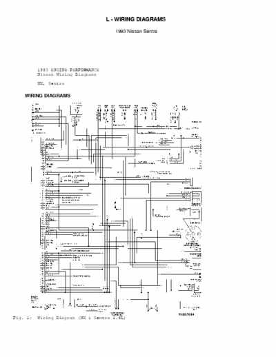 Nissan 90 ~93 Nissan B13,B14, CD17 Wiring diagram